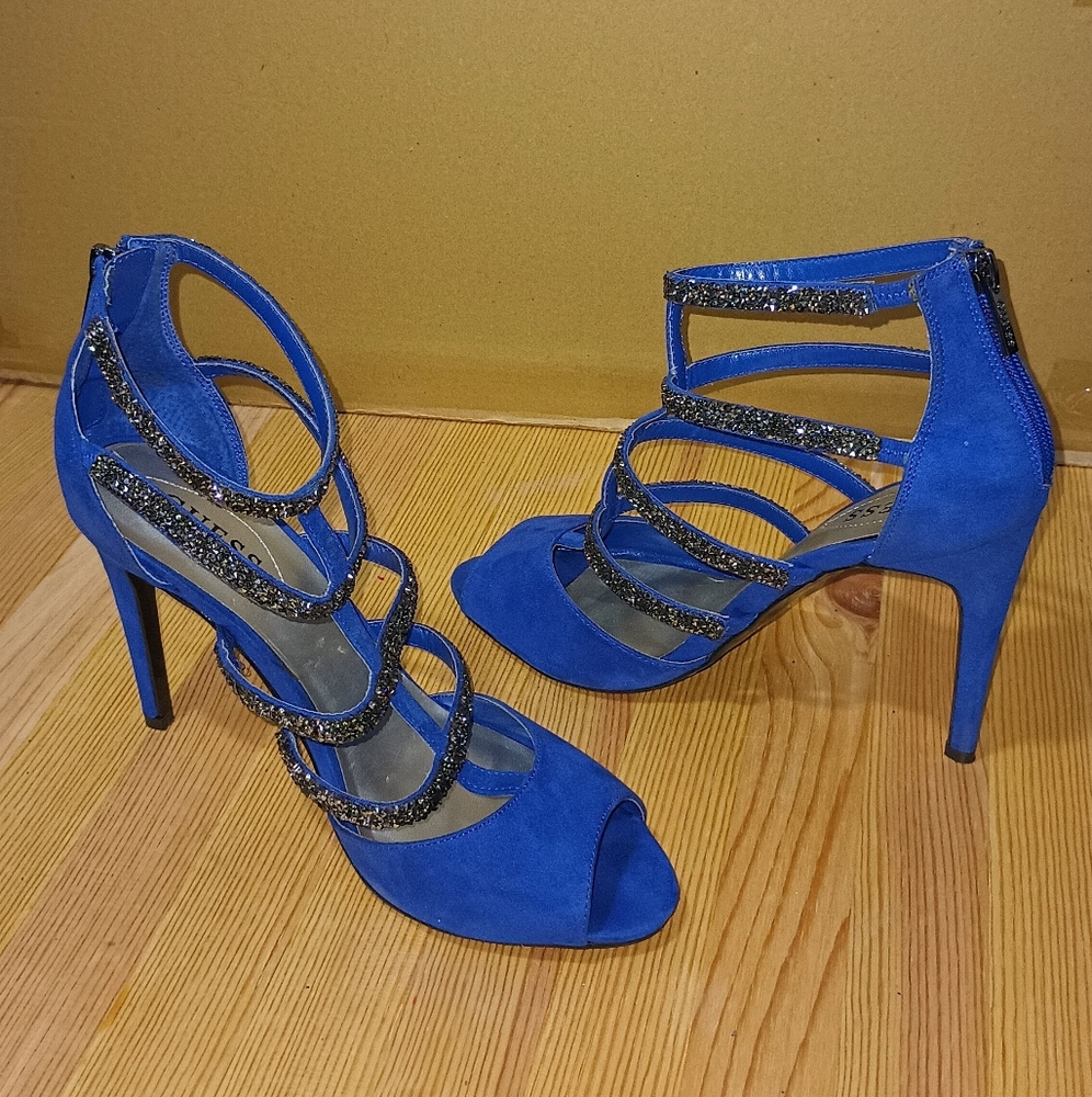 Guess Royal Blue Heels